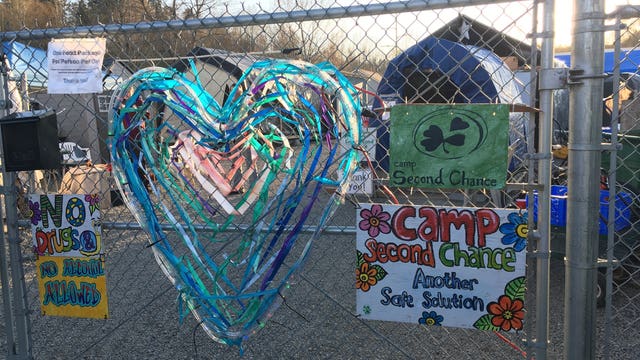 Seattle sanctioned homeless encampment asks to stay; some neighbors concerned