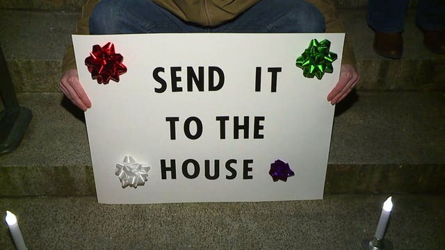 'Send it to the House' protests erupt in Olympia calling on Electoral College to not vote Monday