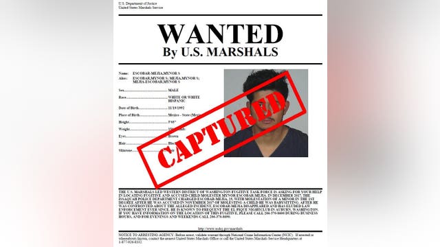 CAPTURED: Tip leads Western District of Washington Fugitive Task Force  to accused child molester