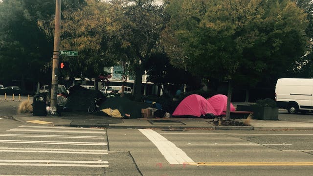 Social workers paired up with police officers in the fight against homelessness and addiction