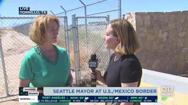 Seattle mayor joins family separation protest at US-Mexico border