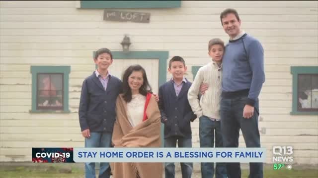 For Bellevue family facing cancer, 'stay home order' is a blessing