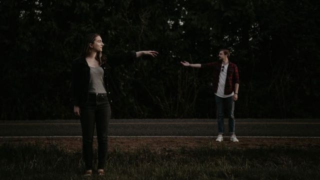 Life is on hold for engaged couple separated by 'invisible wall'