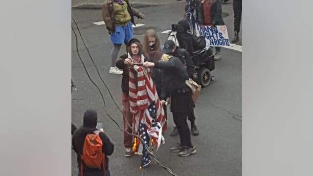 Hundreds take to streets for anti-Trump marches, rallies in Seattle, Olympia, Portland