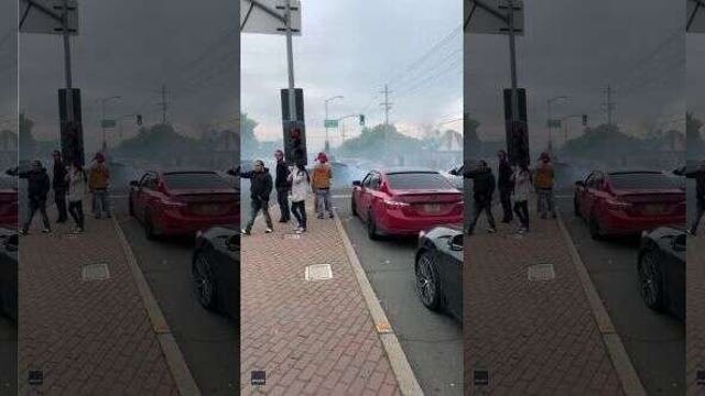 Despite stay-at-home order, hundreds gather to watch cars turn doughnuts in California, troopers say