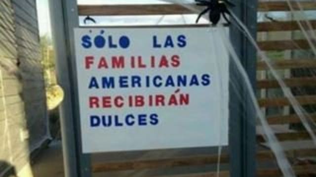 U.S. Customs and Border Protection apologizes for Halloween 'candy for Americans only' sign posted by employee