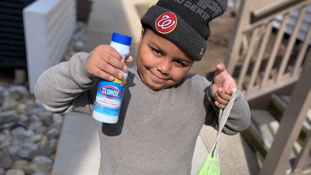 Boy, 7, uses $600 of savings to make coronavirus care packages for seniors, feed 90 students
