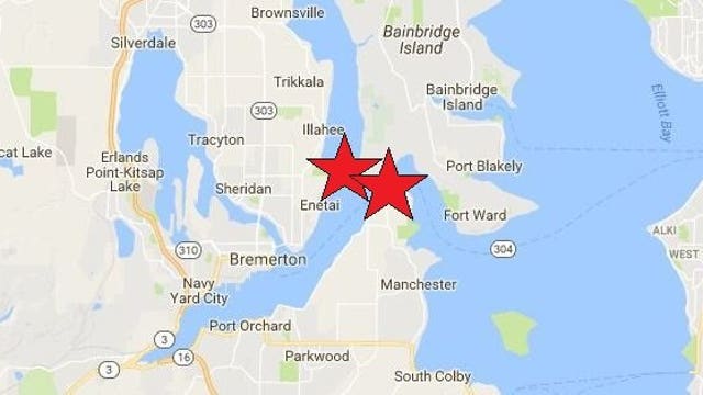 Two earthquakes, minutes apart, shake Bremerton. Did you feel them?