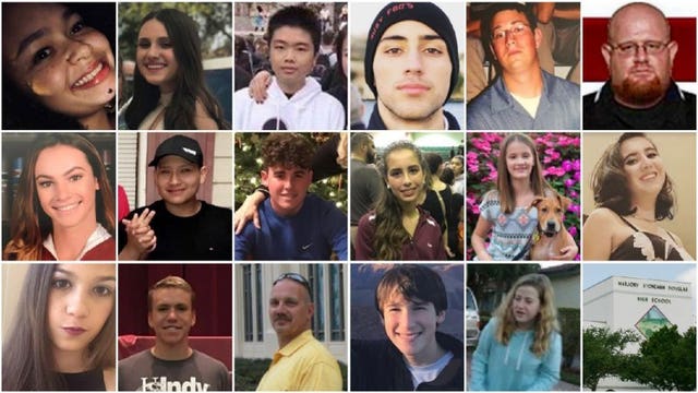 These are the 17 people killed in the Florida school shooting