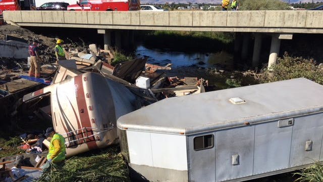 A family tragedy on I-90: Woman, child killed, six injured as motorhome crashes near Ellensburg