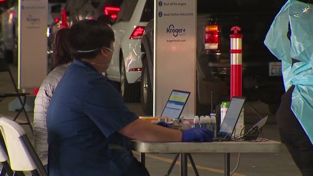 Drive-thru testing opens at Tacoma Dome