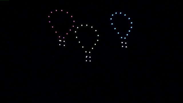 Washington's first official drone show lights up Arlington