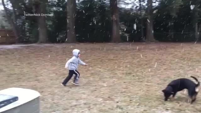 It's snowing in Tallahassee, Florida for the first time since 1989
