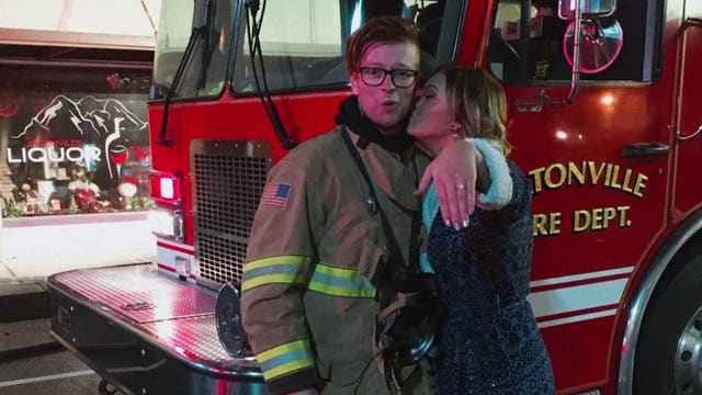 Eatonville couple saves building on their engagement night. 'It wasn't how I pictured the night going'