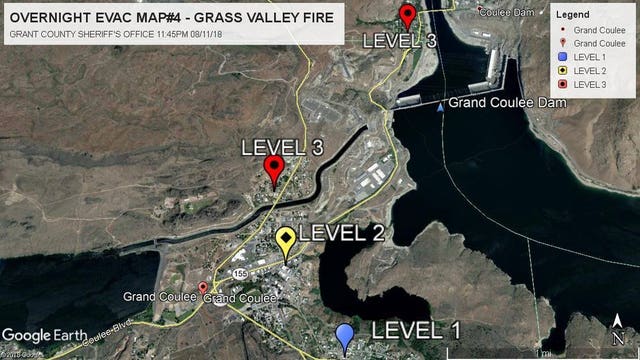 Firefighter injured, evacuations ordered as Eastern Washington wildfire grows