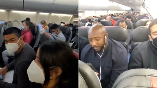 ‘I’ve never felt so unsafe’: American Airlines passenger shares video of 'overcrowded' plane