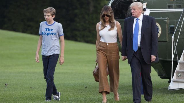 Melania Trump, son Barron move into the White House
