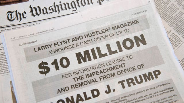 Porn publisher offers up to $10 million for dirt on Trump