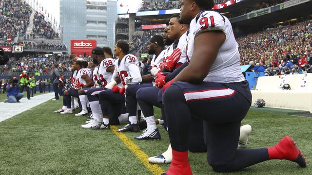 Most Texans take a knee after owner's comment