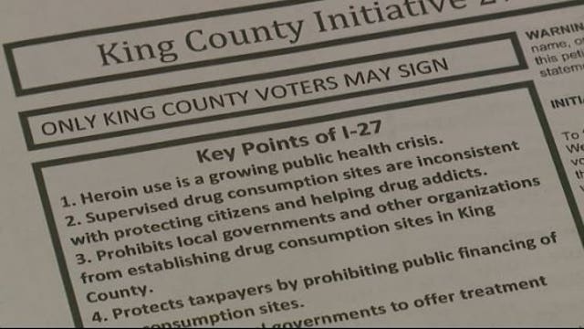 A measure to ban drug consumption sites for addicts may be going on ballot