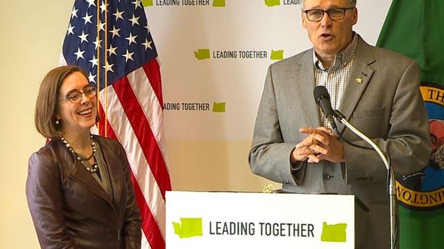 Washington, Oregon governors vow to fight Trump