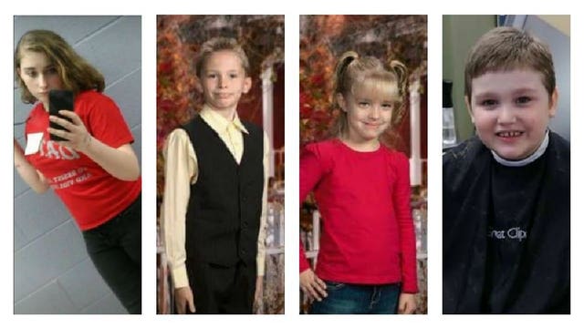Police from Ohio to Florida searching for four missing children
