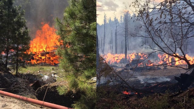 Wildfire burning near Leavenworth is mostly contained