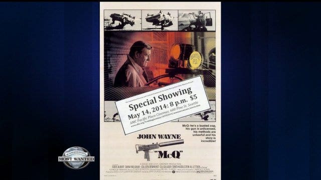 Special showing of legendary cop movie, 'McQ', to help support Seattle Metropolitan Police Museum