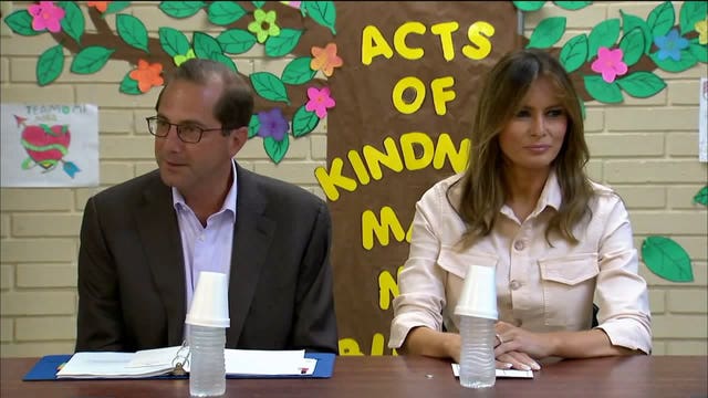 First lady visits migrant children at Texas detention center