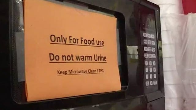 Florida gas station owner's microwave sign: 'Do not warm urine'