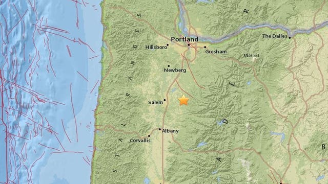 3.1 magnitude earthquake hits near Oregon state capital city