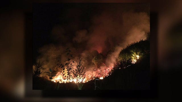 Evacuations lifted as brush fire burns near Orting homes