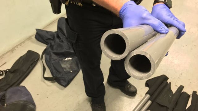 Officers seize pipes, flares from demonstrators at anti-Trump rally in Seattle