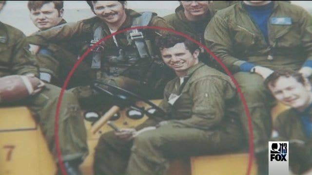 Memory of a local MIA Navy pilot brought two strangers together -- with a bracelet