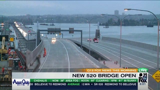 It's open! WSDOT expects new SR 520 floating bridge to be  ‘a lot smoother’ for drivers