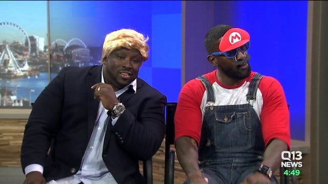 WATCH: Trufant, Hollimon preview Seahawks’ game against Saints, and explain their Halloween outfits