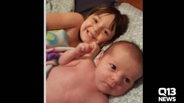 Baby and 3-year-old child killed when van slides off icy road, slams into tree, bursts into flames