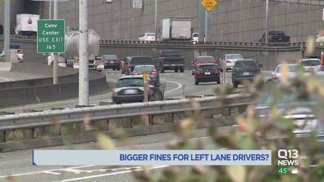 State legislature considers increasing fine for drivers who camp in left lane