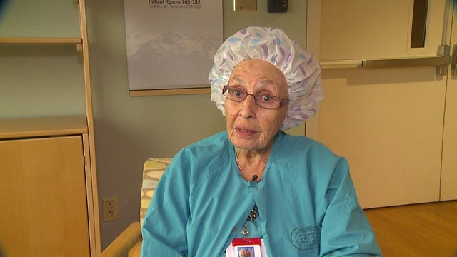 The nation's oldest registered nurse is still working at Tacoma General