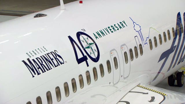 Alaska unveils special Seattle Mariners-themed plane
