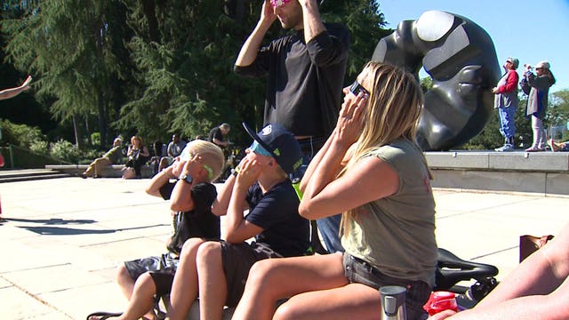 Western Washington celebrates first solar eclipse since 1979