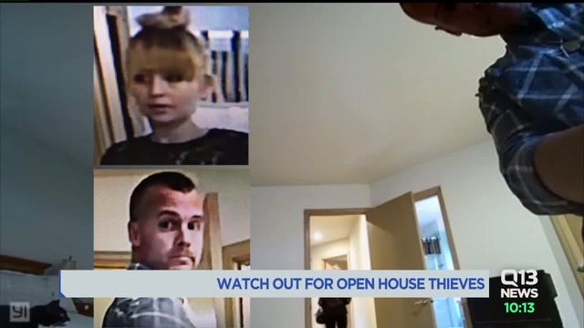 Thief, claiming to be broker without business cards, and accomplice steal from open house