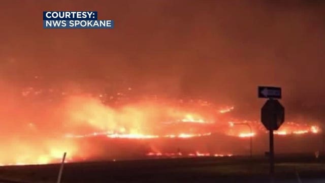 Wildfire in central Washington forces evacuations