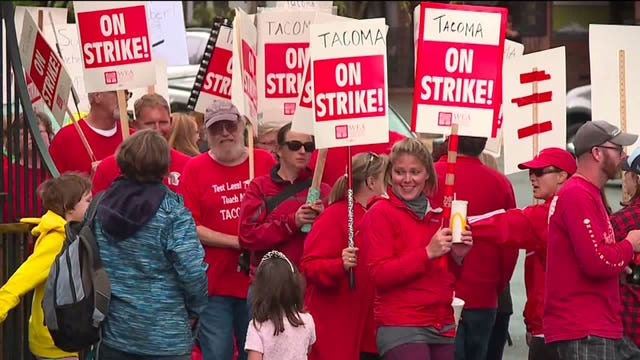 As strike enters 2nd week, Tacoma school district says what it is offering teachers is competitive