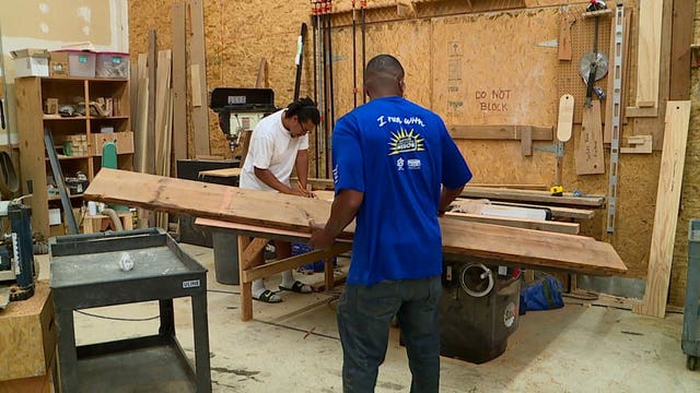 Men with troubled pasts use woodshop class to build better future