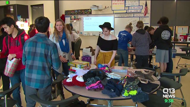 Students collect gifts, donate to California wildfire victims