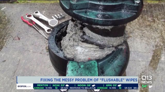 'Flushable' wipes are a messy, expensive environmental problem