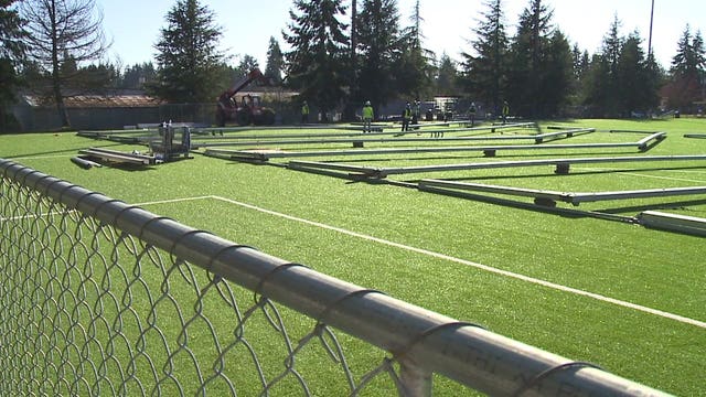 200-bed coronavirus field hospital under construction in Shoreline