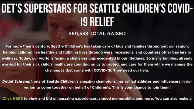 Det's SuperStars lead charge for Seattle Children's Covid relief