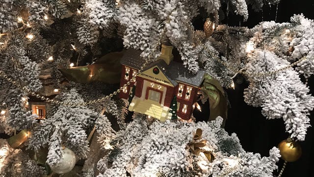 14 uniquely themed Christmas trees on display Monday at the Westin